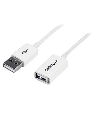 StarTech.com Cable de 2m de Extensión Alargador USB 2.0 - Macho a Hembra USB A - Extensor - Blanco