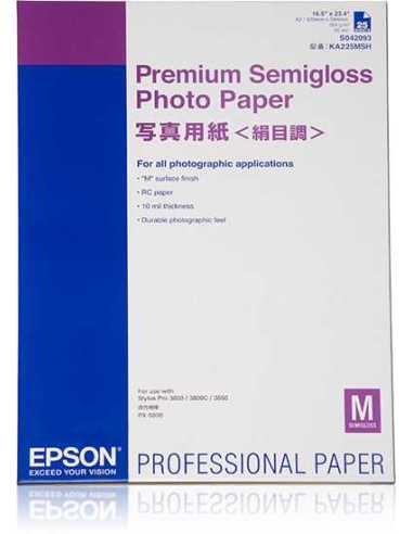 Epson Premium Semigloss Photo Paper, DIN A2, 250 g m², 25 hojas