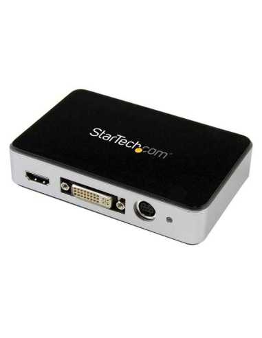 StarTech.com Capturadora de Vídeo USB 3.0 a HDMI, DVI, VGA y Vídeo por Componentes - Grabador de Vídeo HD 1080p 60fps