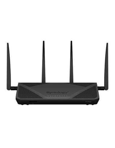 Synology RT2600AC router inalámbrico Gigabit Ethernet Doble banda (2,4 GHz 5 GHz) Negro