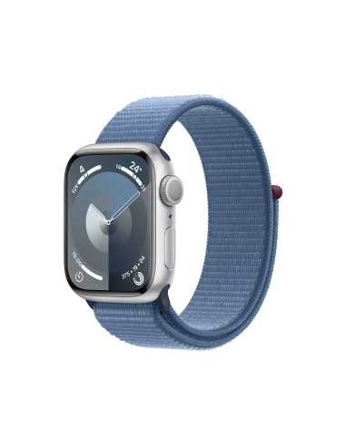 Apple Watch Series 9 41 mm Digital 352 x 430 Pixeles Pantalla táctil Plata Wifi GPS (satélite)