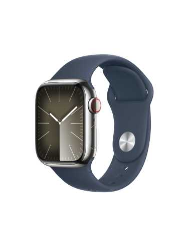 Apple Watch Series 9 41 mm Digital 352 x 430 Pixeles Pantalla táctil 4G Plata Wifi GPS (satélite)