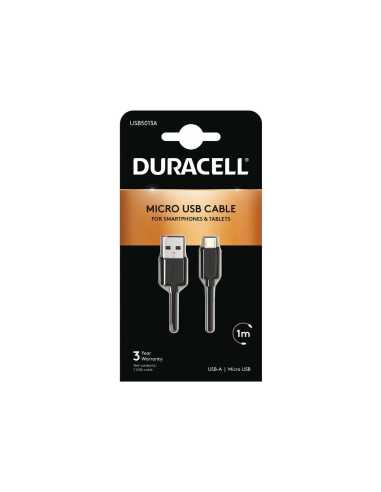 Duracell USB5013A cable USB 1 m 2.0 USB A Micro-USB B Negro