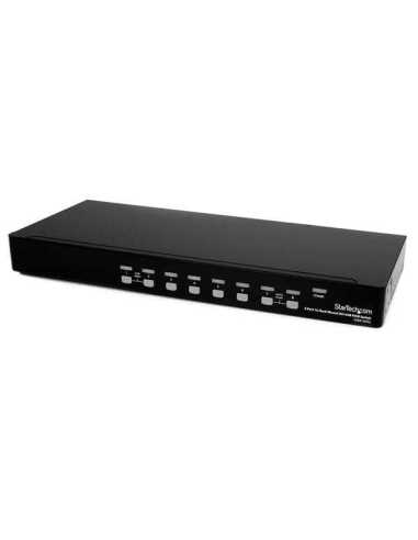 StarTech.com Conmutador Switch KVM 8 Puertos de Vídeo DVI USB 2.0 USB B - 1U Rack Estante