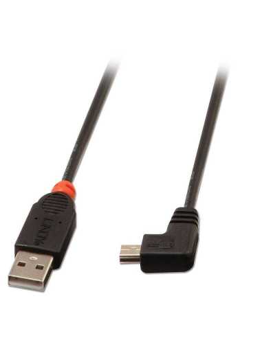 Lindy 31972 cable USB 2 m USB 2.0 USB A Mini-USB B Negro