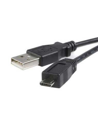 StarTech.com Cable Adaptador de 2m USB A Macho a Micro USB B Macho para Teléfono Móvil Carga y Datos - Negro