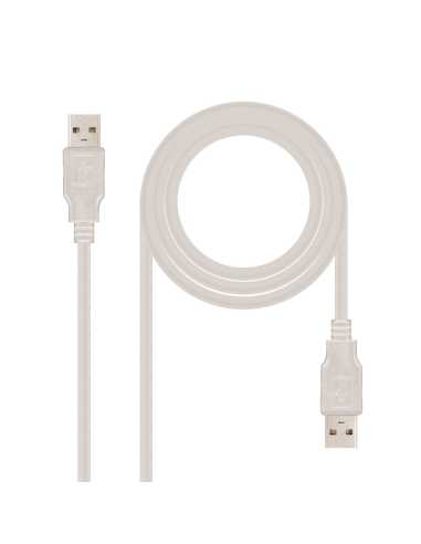 Nanocable Cable USB 2.0, Tipo A M-A M, 3.0 m