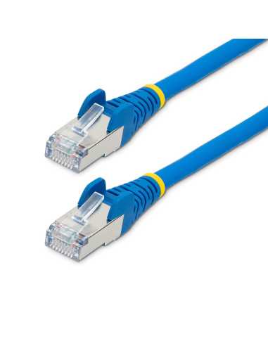 StarTech.com Cable de 5m de Red Ethernet CAT6a - Azul - Low Smoke Zero Halogen (LSZH) - 10GbE - 500MHz - PoE++ de 100W -