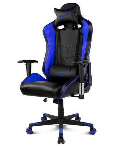 DRIFT DR85 Silla para videojuegos de PC Asiento acolchado tapizado Negro, Azul