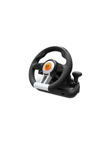 Krom K-Wheel Negro USB Volante + Pedales Analógico Digital PlayStation 4, Playstation, Playstation 3, Xbox One