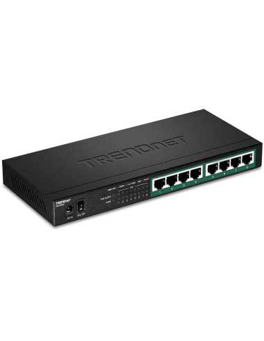 Trendnet TPE-TG84 switch No administrado Gigabit Ethernet (10 100 1000) Energía sobre Ethernet (PoE) Negro