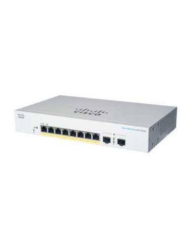 Cisco CBS220-8P-E-2G-EU switch Gestionado L2 Gigabit Ethernet (10 100 1000) Energía sobre Ethernet (PoE) Blanco