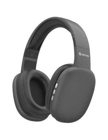 Denver BTH-252 auricular y casco Auriculares Inalámbrico De mano Llamadas Música Deporte Uso diario Bluetooth Gris