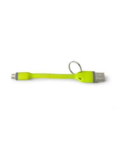 Celly USBMICROKEYGN cable USB 0,12 m USB 2.0 USB A Micro-USB B Verde