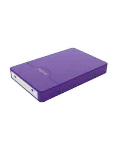 Approx appHDD09P Púrpura 2.5" USB con suministro de corriente