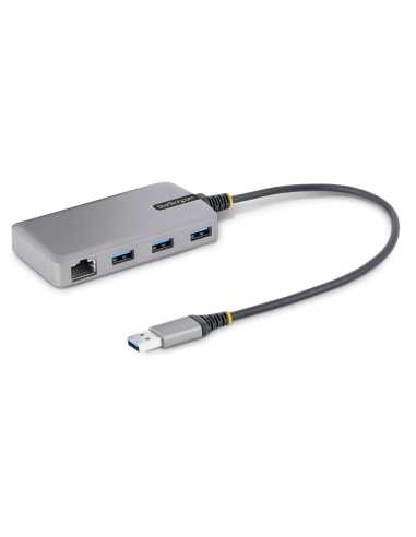 StarTech.com Hub USB de 3 Puertos USBA - USB 3.0 de 5Gbps - Alimentado por el Bus - Concentrador USB de 3 Puertos USB-A -