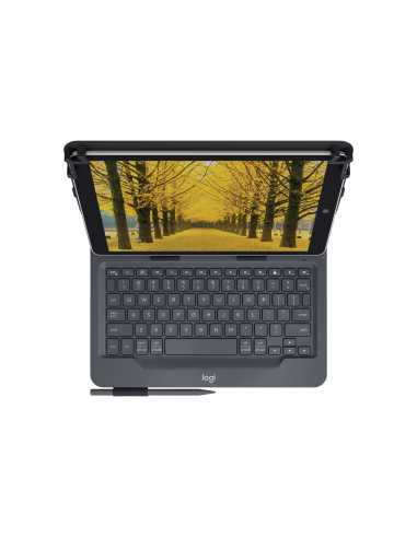 Logitech Universal Folio with integrated keyboard for 9-10 inch tablets Negro Bluetooth QWERTY Inglés del Reino Unido