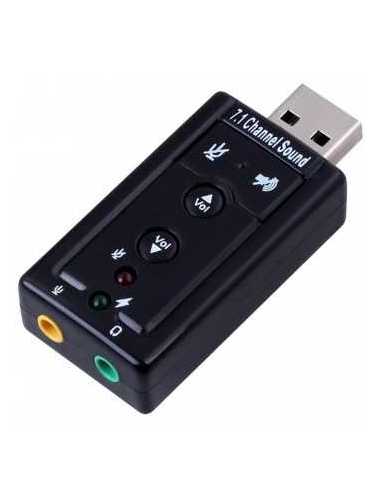 Ewent EW3762 cambiador de género para cable USB audio-in audio-out Negro