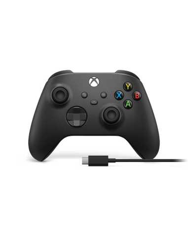 Microsoft Xbox Wireless Controller + USB-C Cable Negro Gamepad Analógico Digital PC, Xbox One, Xbox One S, Xbox One X, Xbox