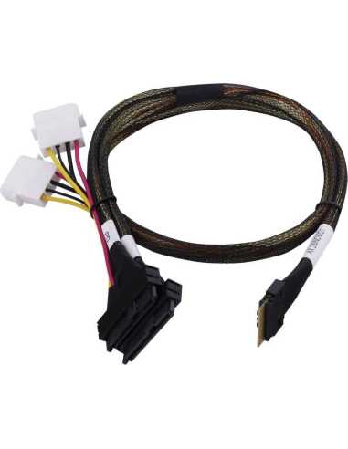Microchip Technology 2305200-R cable Serial Attached SCSI (SAS) 0,8 m Negro, Multicolor