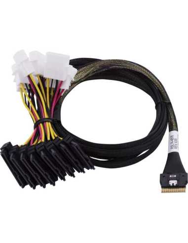 Microchip Technology 2305400-R cable Serial Attached SCSI (SAS) 0,8 m Negro, Multicolor