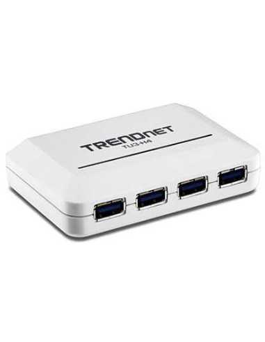 Trendnet TU3-H4 hub de interfaz 5000 Mbit s Blanco