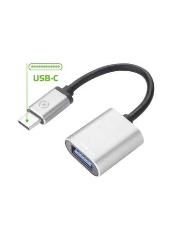 Celly PROUSBCUSBDS cable USB USB 3.2 Gen 1 (3.1 Gen 1) USB C USB A Plata