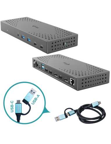 i-tec USB 3.0 USB-C Thunderbolt, 3x 4K Docking Station Gen 2 + Power Delivery 100W