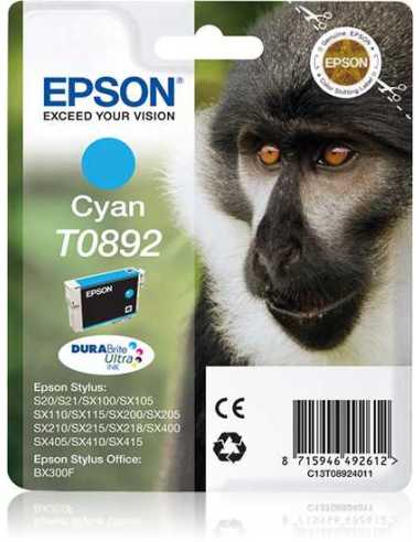 Epson Monkey Cartucho T0892 cian (etiqueta RF)