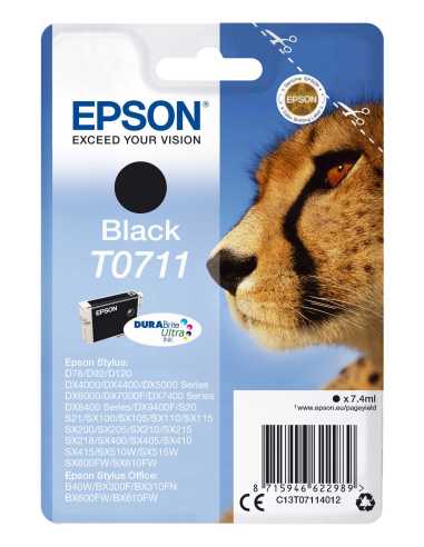 Epson Cartucho T0711 negro (etiqueta RF)