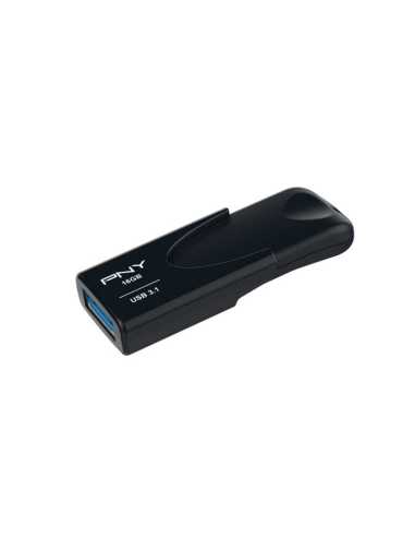 PNY Attache 4 unidad flash USB 16 GB USB tipo A 3.2 Gen 1 (3.1 Gen 1) Negro