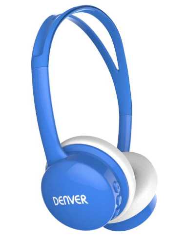Denver BTH-150BLUE auricular y casco Auriculares Inalámbrico y alámbrico Diadema Música Micro USB Bluetooth Azul