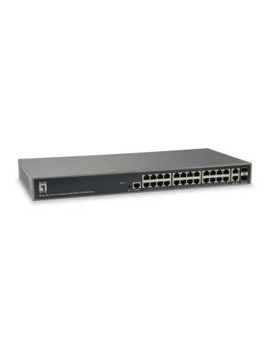 LevelOne GEL-2681 switch Gestionado L3 Gigabit Ethernet (10 100 1000) Negro