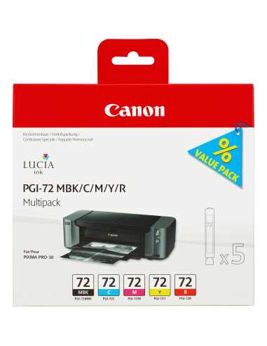 Canon 6402B009 cartucho de tinta 5 pieza(s) Original Rendimiento estándar Cian, Magenta, Negro mate, Rojo, Amarillo