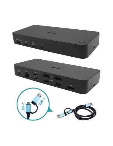 i-tec USB 3.0 USB-C Thunderbolt, 3x 4K Docking Station + Power Delivery 100W