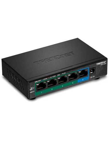 Trendnet TPE-TG52 switch No administrado Gigabit Ethernet (10 100 1000) Energía sobre Ethernet (PoE) Negro