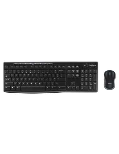 Logitech Wireless Combo MK270 teclado Ratón incluido USB QWERTZ Alemán Negro