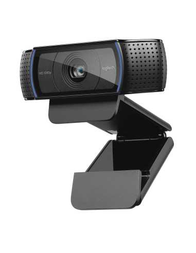 Logitech Hd Pro C920 cámara web 3 MP 1920 x 1080 Pixeles USB 2.0 Negro