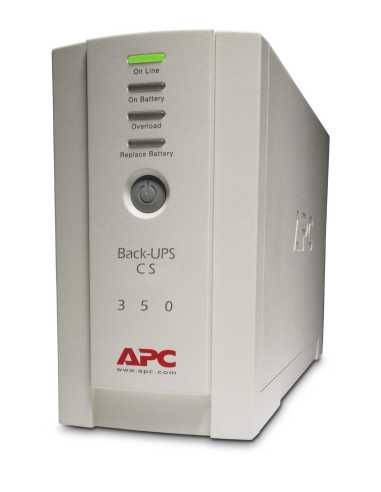 APC Back-UPS sistema de alimentación ininterrumpida (UPS) En espera (Fuera de línea) o Standby (Offline) 0,35 kVA 210 W 4