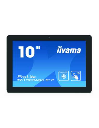 iiyama TW1023ASC-B1P pantalla para sala de reuniones 25,6 cm (10.1") 1280 x 800 Pixeles LED 802.11b, 802.11g, Wi-Fi 4 (802.11n)