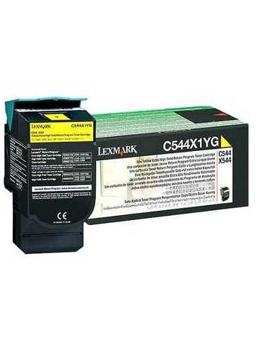 Lexmark C544, X544 Yellow Extra High Yield Return Programme Toner Cartridge (4K) cartucho de tóner Original Amarillo