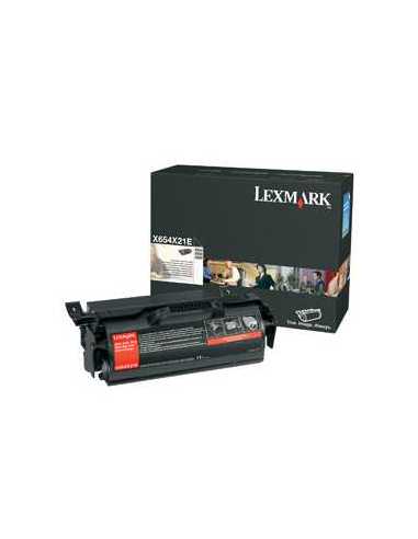 Lexmark X654, X656, X658 Extra High Yield Print Cartridge cartucho de tóner Original Negro