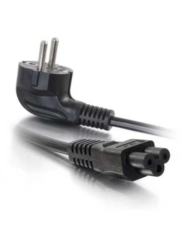 C2G Cable de alimentación europeo para portátil, 1 m (CEE 7 7 a IEC 60320 C5)