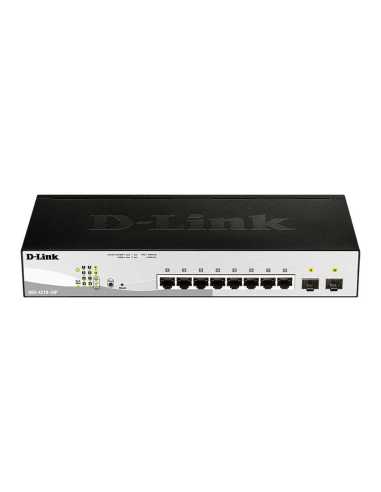 D-Link DGS-1210-10P switch Gestionado L2 Gigabit Ethernet (10 100 1000) Energía sobre Ethernet (PoE) 1U Negro