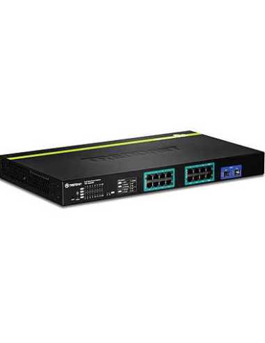 Trendnet TPE-1620WS switch Gestionado L2 Gigabit Ethernet (10 100 1000) Energía sobre Ethernet (PoE) 1U Negro