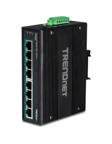 Trendnet TI-PG80B switch Gigabit Ethernet (10 100 1000) Energía sobre Ethernet (PoE) Negro