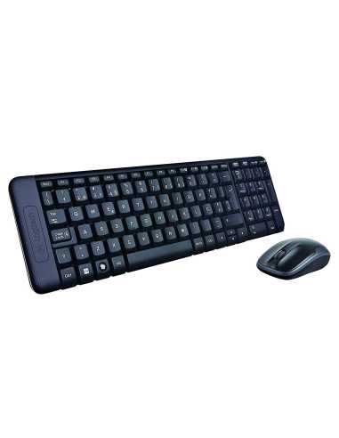 Logitech Wireless Combo MK220 teclado Ratón incluido USB Español Negro
