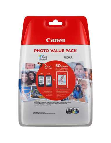 Canon 8286B006 cartucho de tinta 2 pieza(s) Original Alto rendimiento (XL) Negro, Cian, Amarillo, Magenta