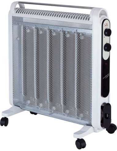JATA RD227B calefactor eléctrico Interior Negro, Blanco 2000 W