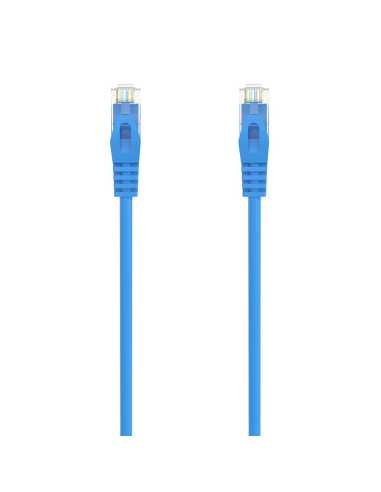 AISENS Cable de Red Latiguillo RJ45 LSZH Cat.6A 500 Mhz UTP AWG24, Azul, 1.0M